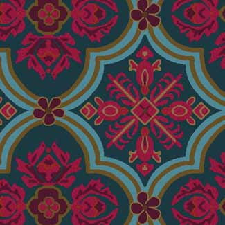 Samur S09 342 - 24 Bordo Desenli Hotel Halısı
